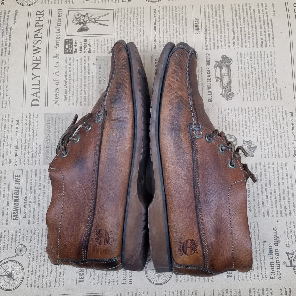 팀버랜드 브라운 레더 보트슈즈275 상품이미지5