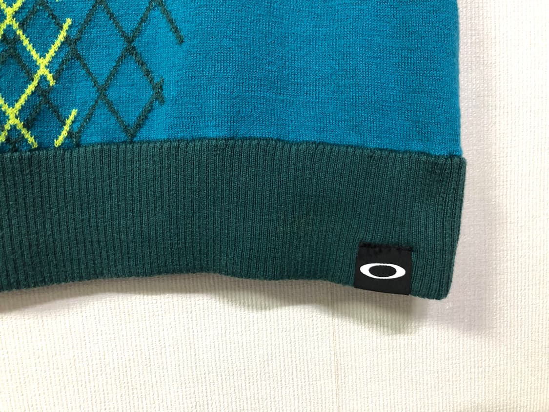 Oakley 오클리 골프 여성 브이넥 니트 베스트 조끼 L _ 블루그린 상품이미지3