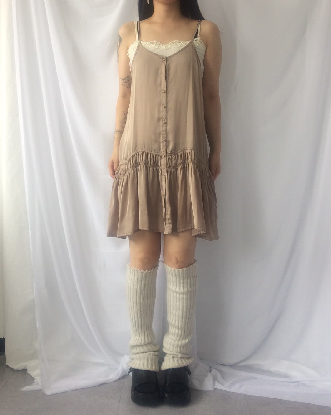 Shirring point sleeveless onepiece 상품이미지6