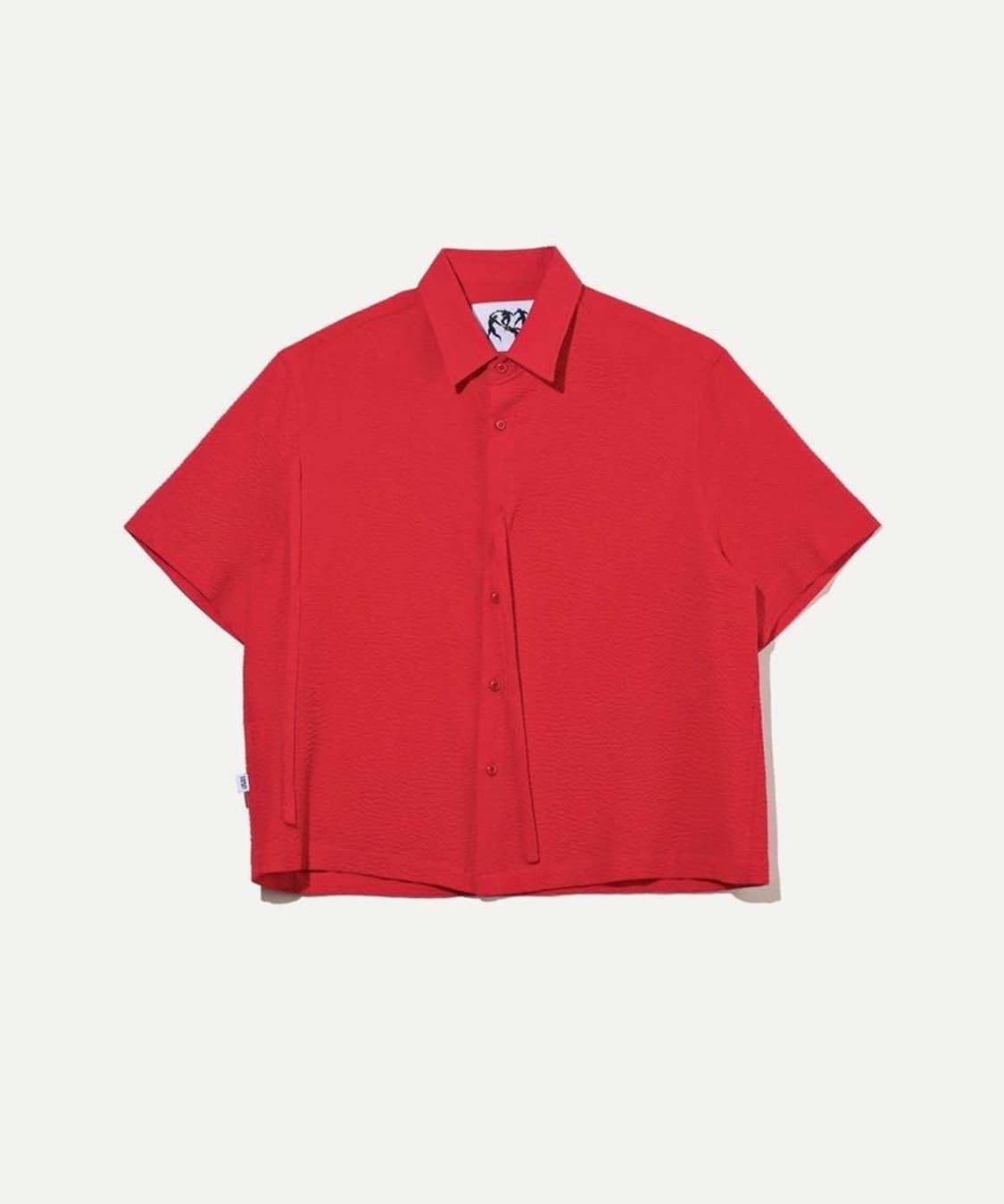 (1회착 택포가격) 화합 매듭 반팔 셔츠 레드 L 상품이미지1