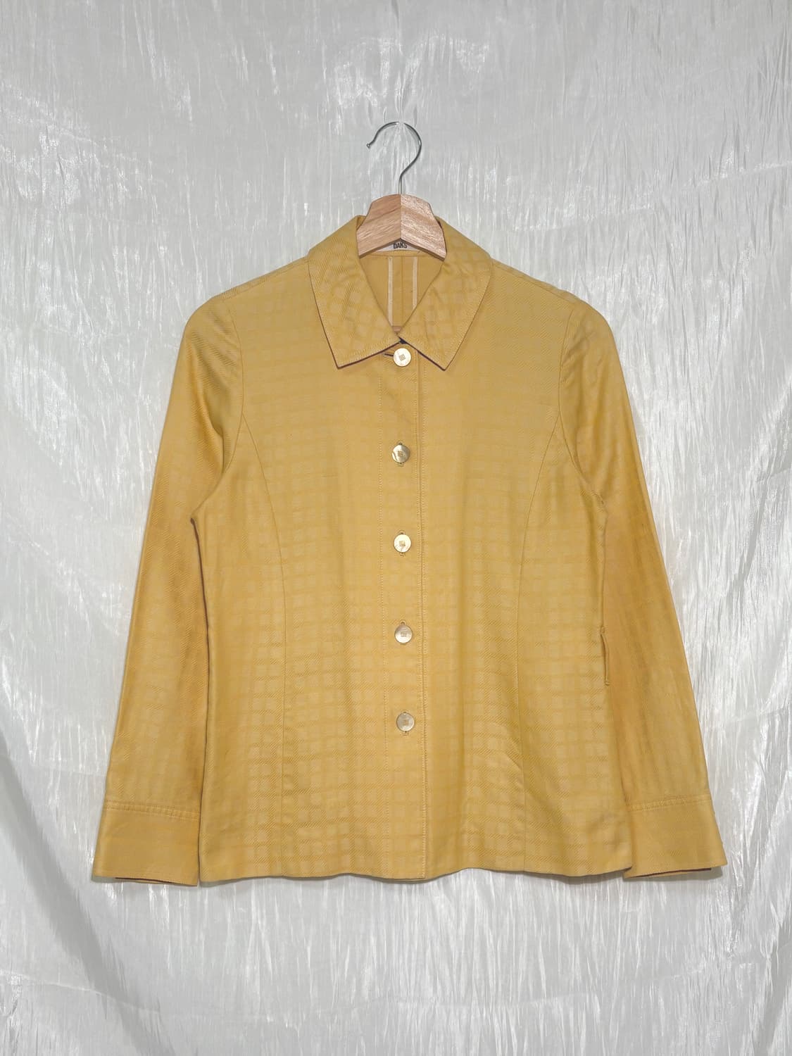 🧥 DAKS Vintage Mustard Tailored Button  상품이미지1