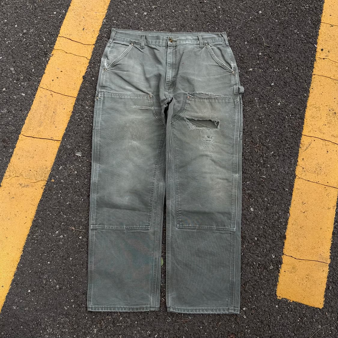 OG 칼하트 B01 MOS 더블니 카펜터 팬츠 상품이미지1