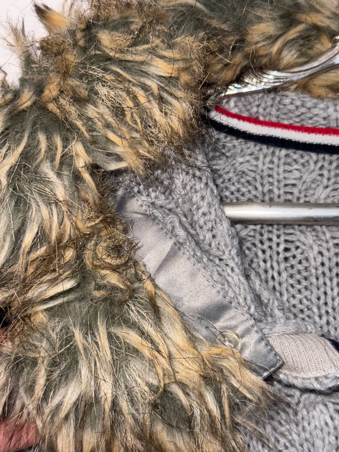 Tommy Hilfiger gray fur trimmed hood ops 상품이미지7