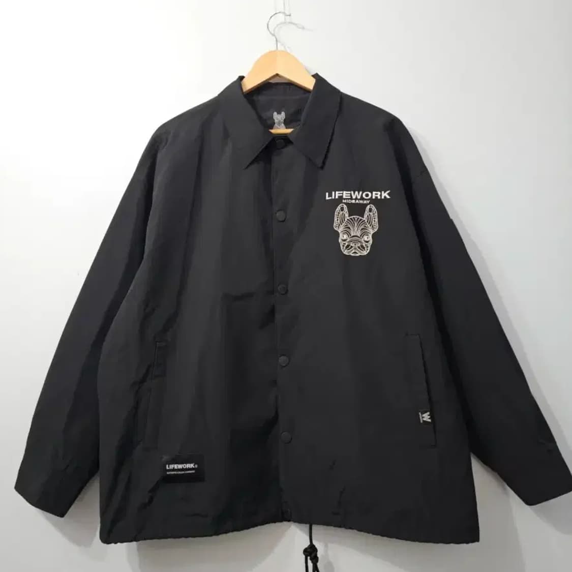 라이프워크 오버핏 코치자켓 블랙 100 상품이미지6