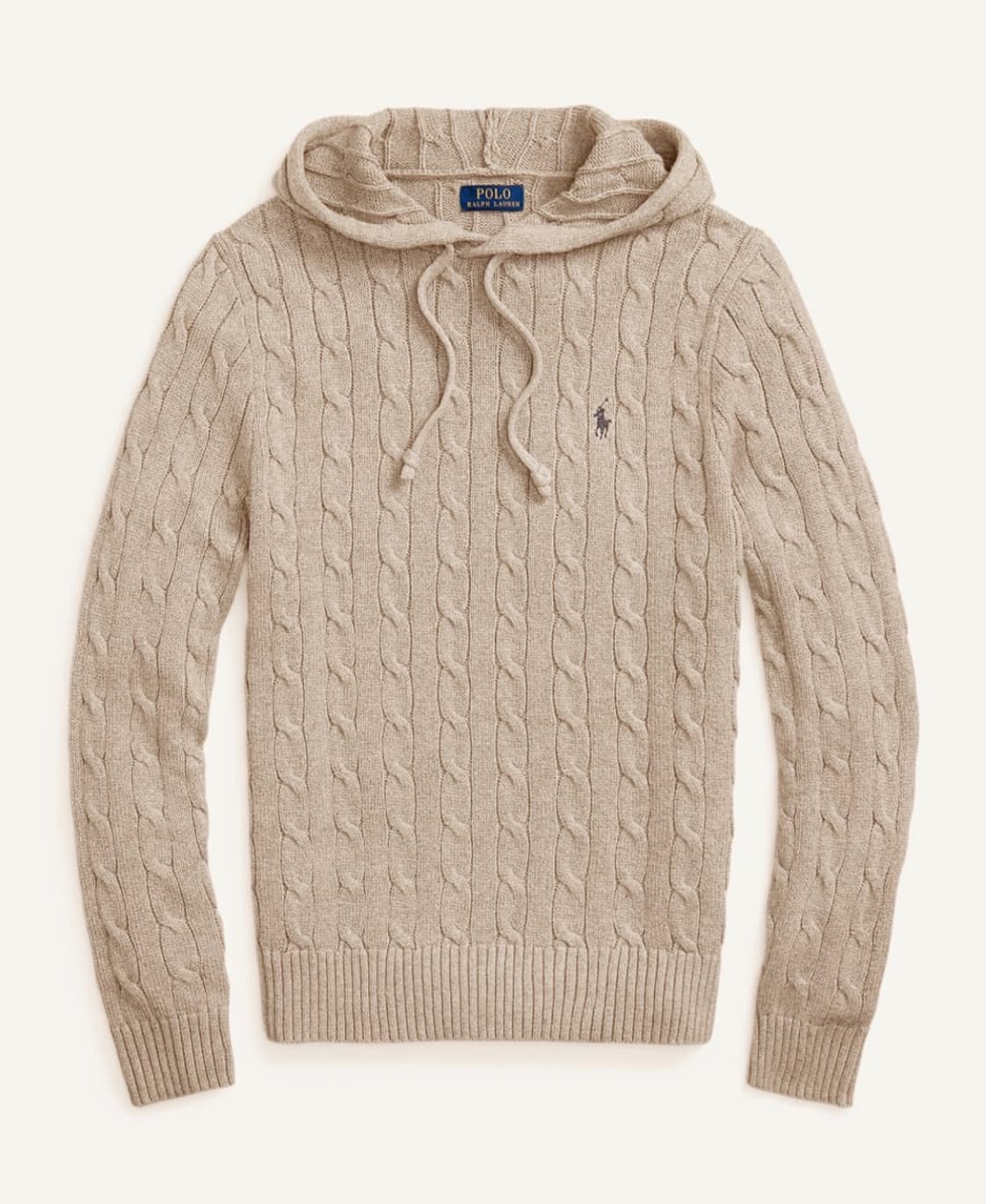 폴로 랄프로렌 맨 코튼 꽈배기 후드 스웨터 상품이미지1