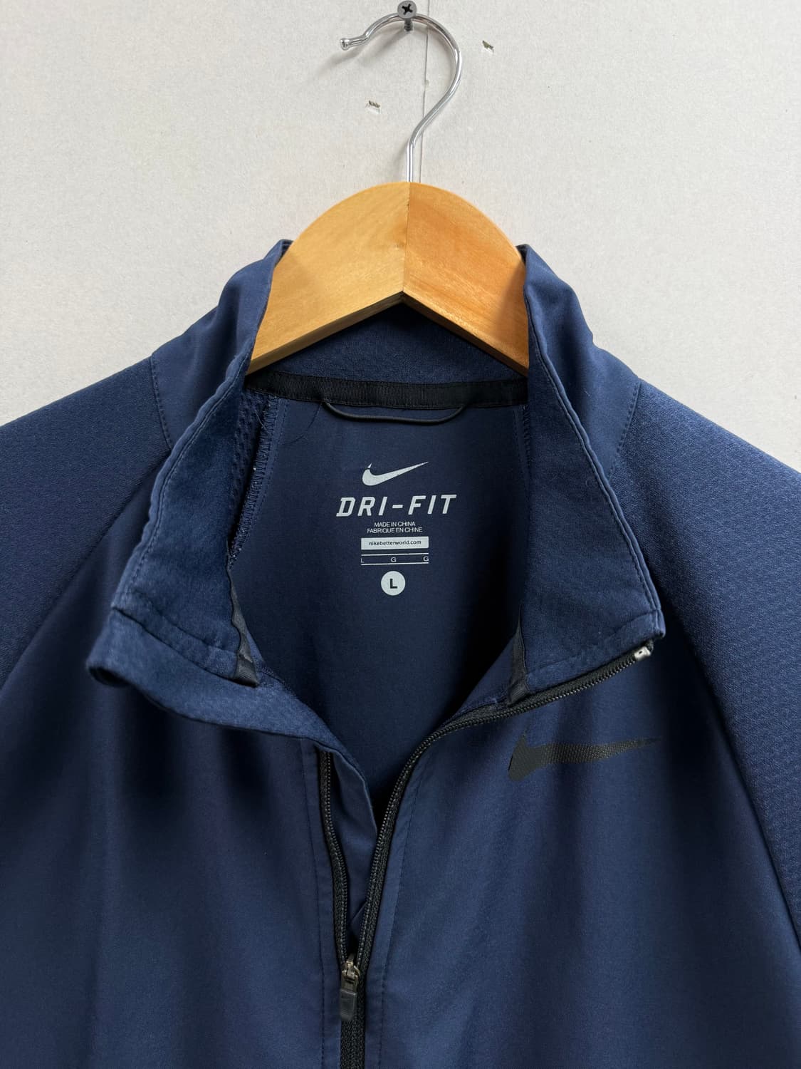 남성 100 L / 나이키 드라이핏 트레이닝 집업 네이비 상품이미지4