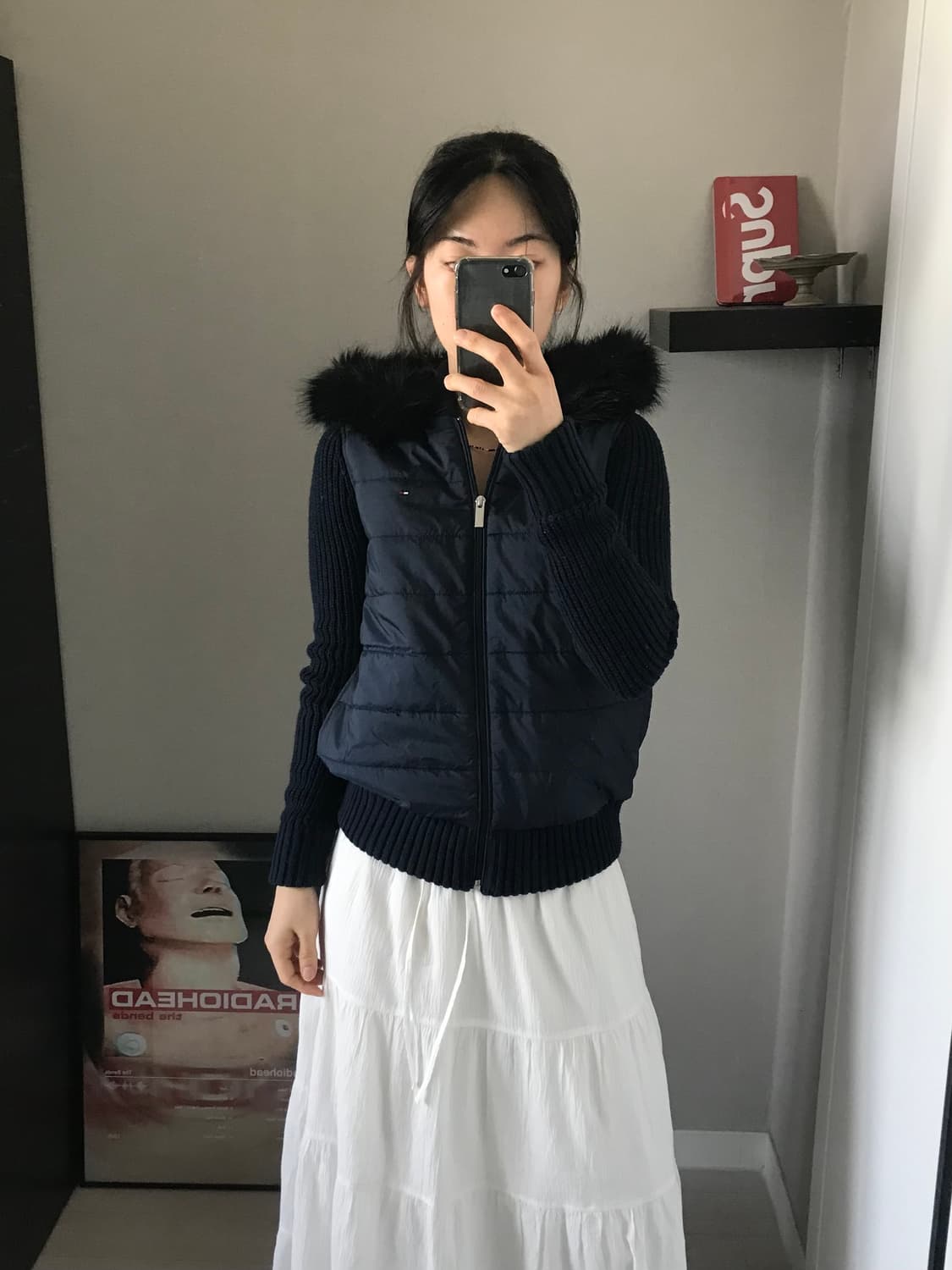 타미힐피거 로고 울프죠 니트 패딩 자켓 상품이미지1