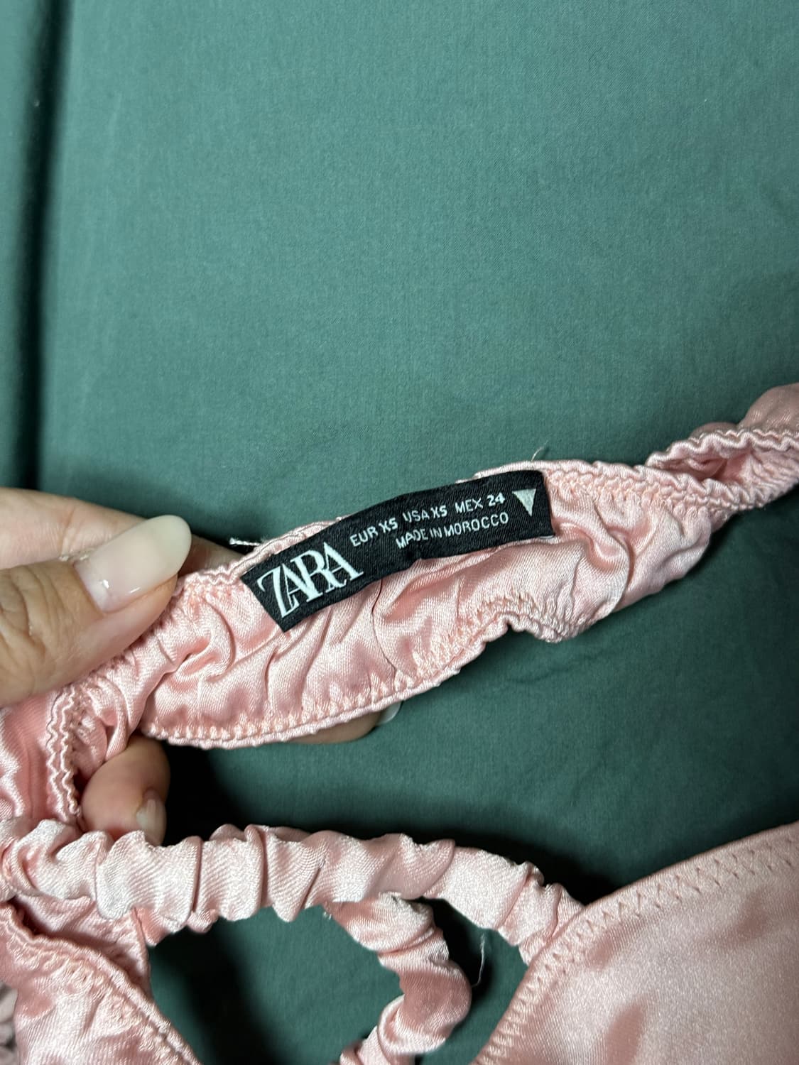 ZARA 자란 새틴 롱 원피스 상품이미지4