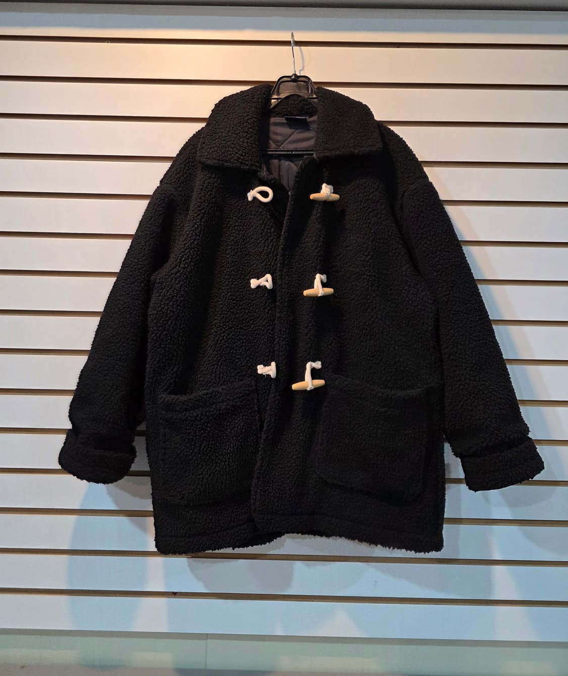 (여성) 뽀글이 떡볶이코트 상품이미지1