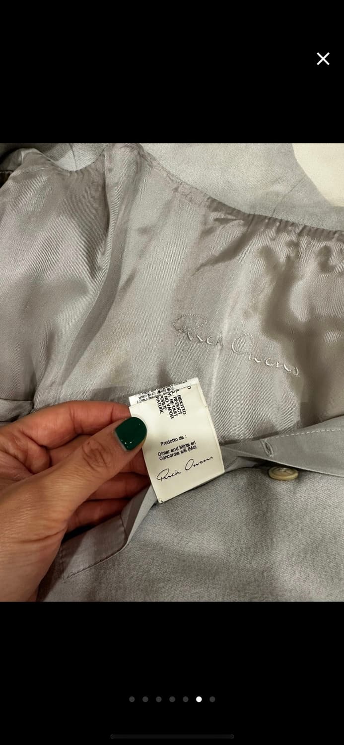 릭오웬스 하이넥 자켓 런웨이 피스 상품이미지7