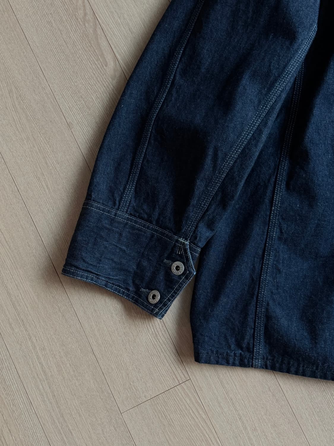 포스트오버올즈 데님 워크 자켓 L 상품이미지4
