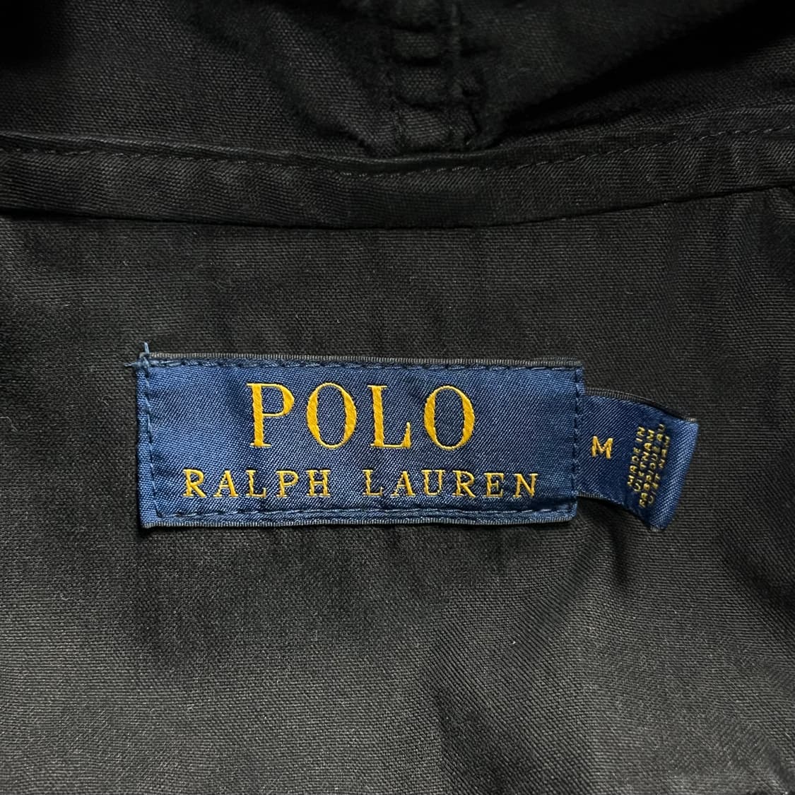 폴로 랄프로렌 코튼 후드 자켓 블랙 M 상품이미지3