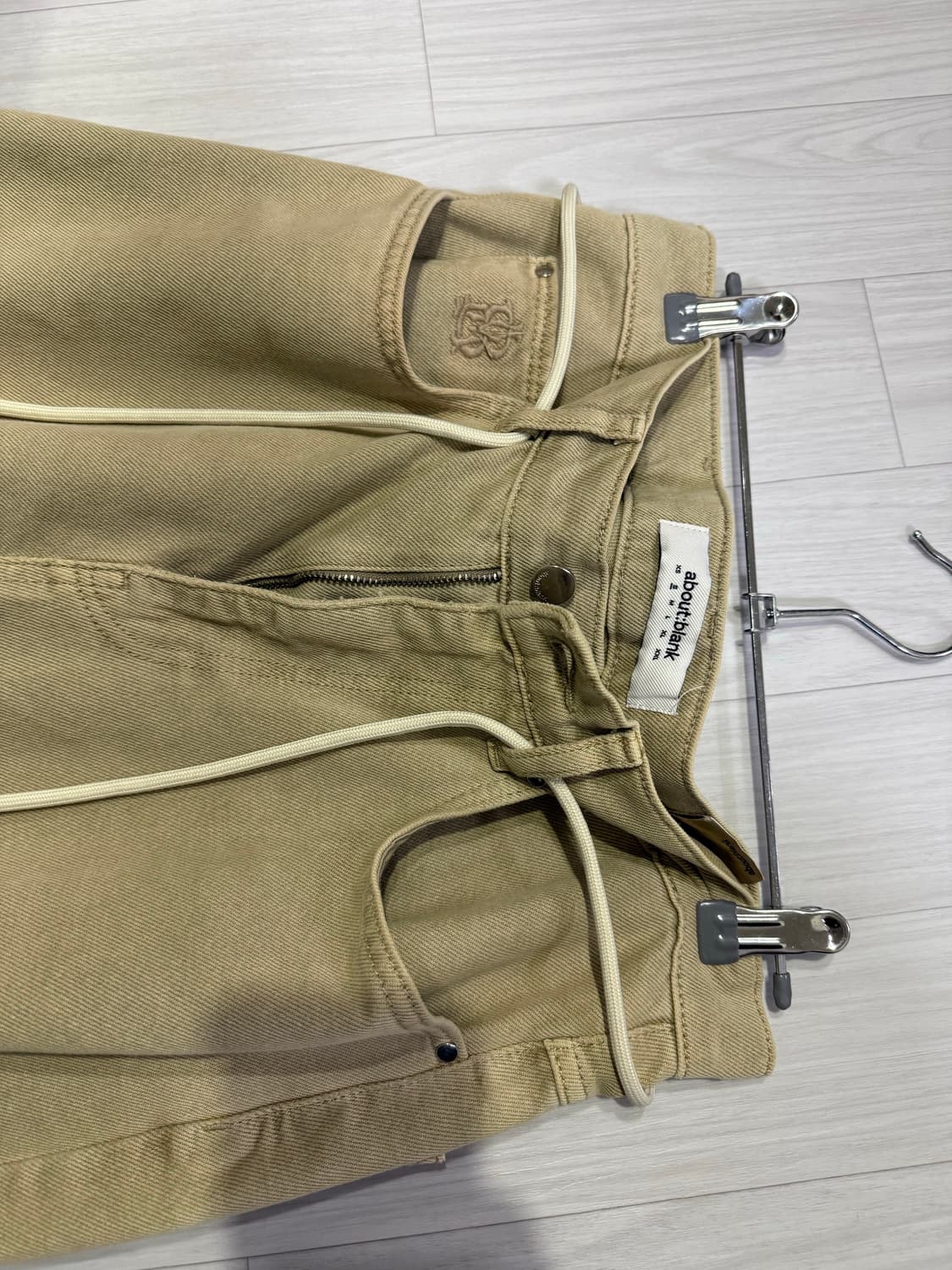 About blank 와이드 데님 베이지 30 상품이미지4