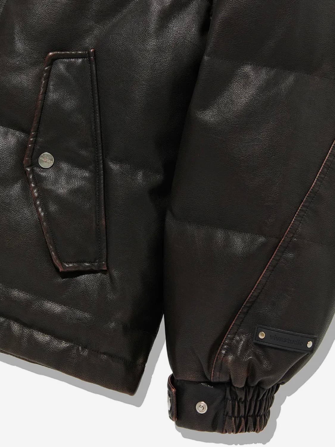 비바스튜디오 VIVASTUDIO WASHING LEATHER PUFFER 상품이미지3
