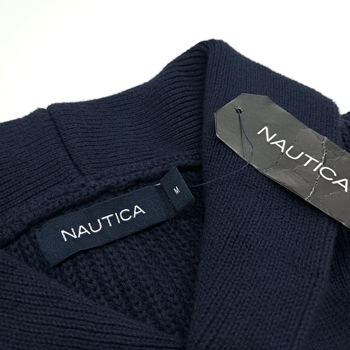 CN978 M 노티카 다크네이비 숄카라 케이블 긴팔 니트 스웨터 상품이미지3