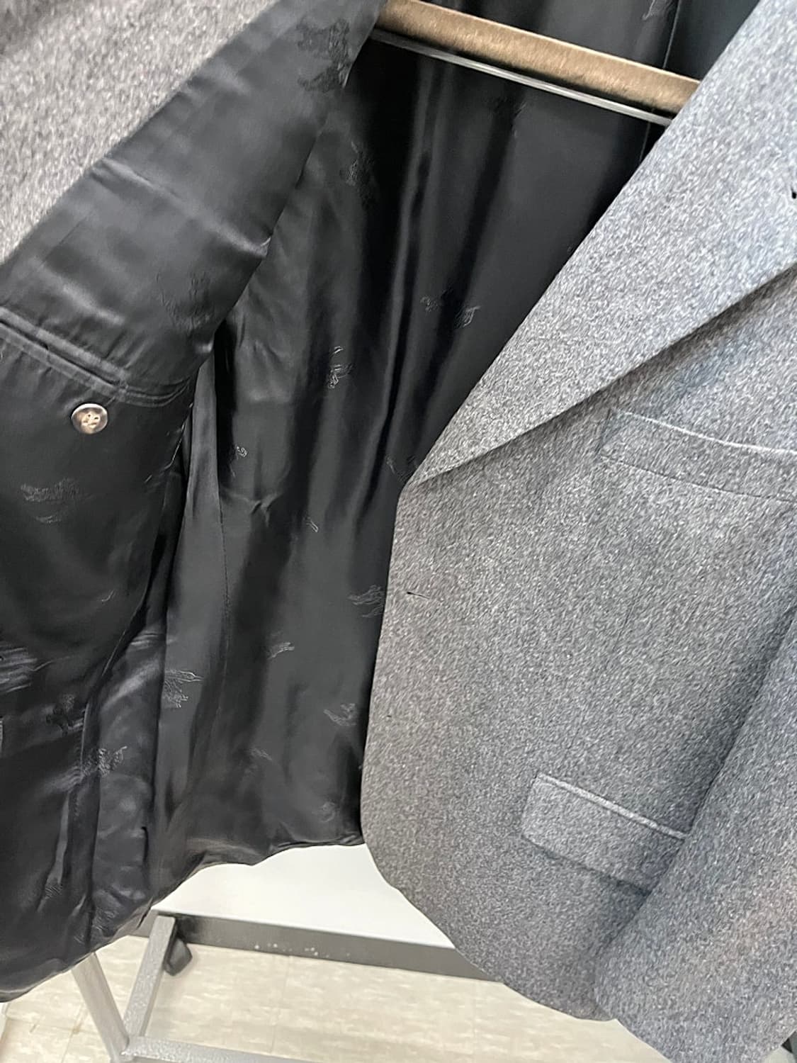 110) 버버리 그레이 울자켓  상품이미지3