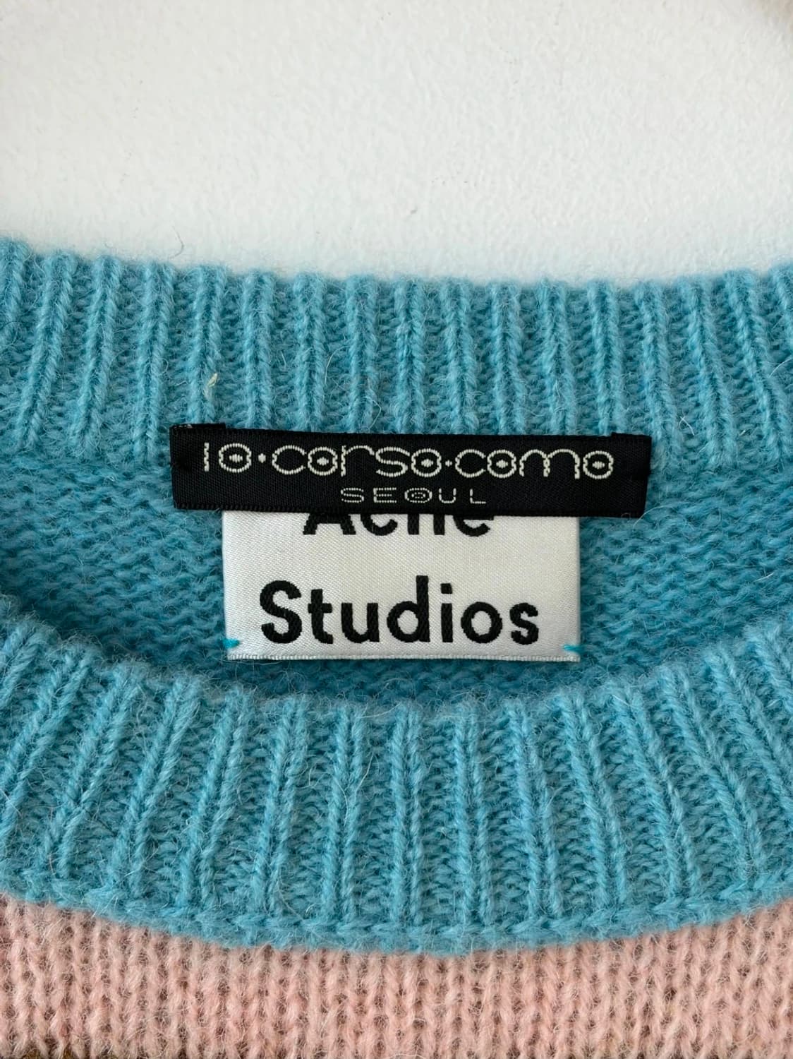 [새제품 ]] 아크네 스튜디오 x 10 꼬르소 꼬모 멀티 스트라이프 니트 상품이미지4