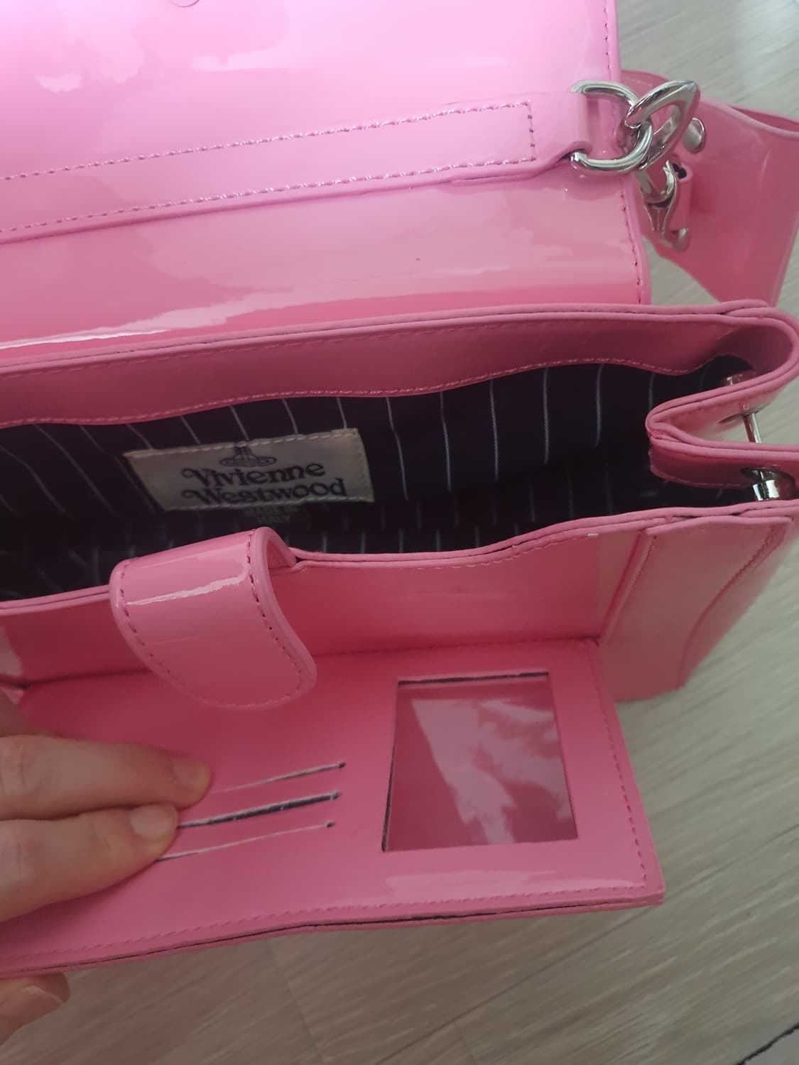 비비안웨스트우드 헤이즐 핑크 핸드백 미듐 상품이미지5
