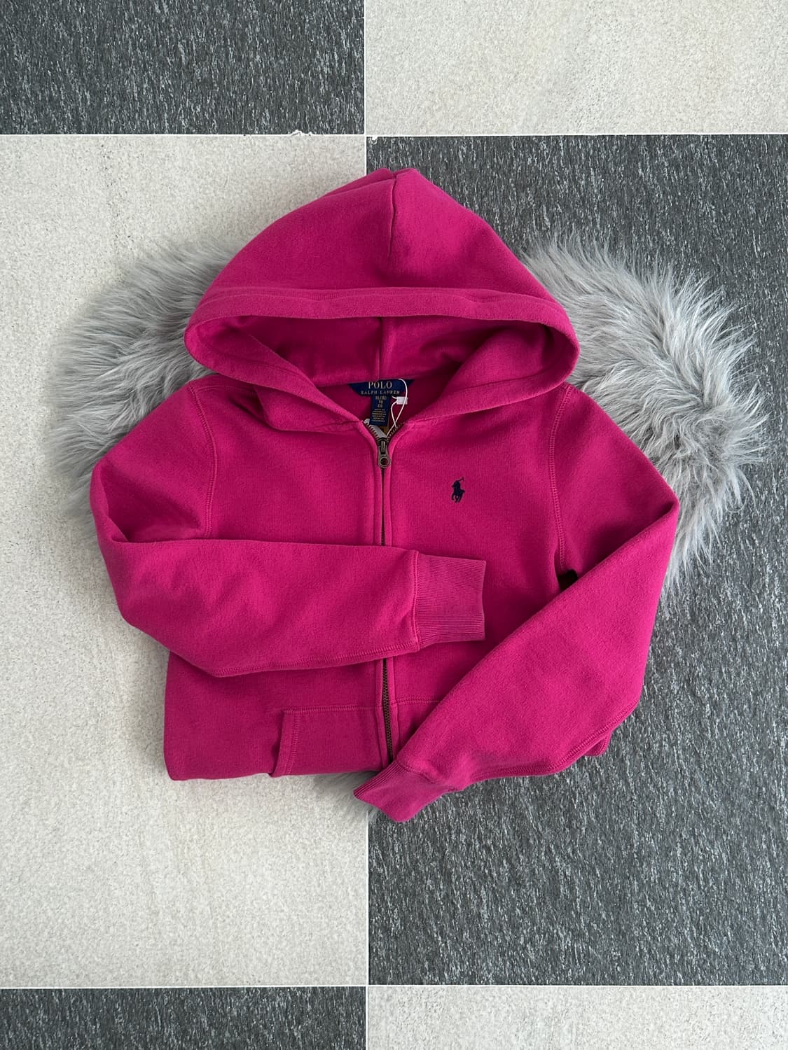 폴로 랄프로렌 핫핑크 후드집업  상품이미지4