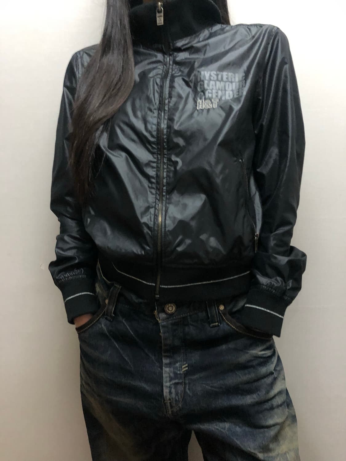 빈티지 H&T 히스테릭글래머&젠더 블랙 자켓 상품이미지1