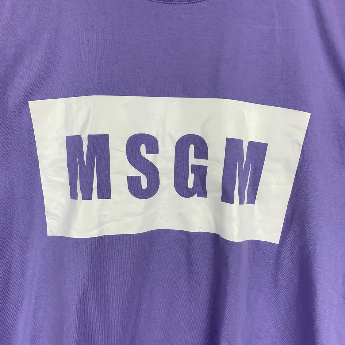 Msgm 퍼플 반팔 티셔츠 상품이미지3