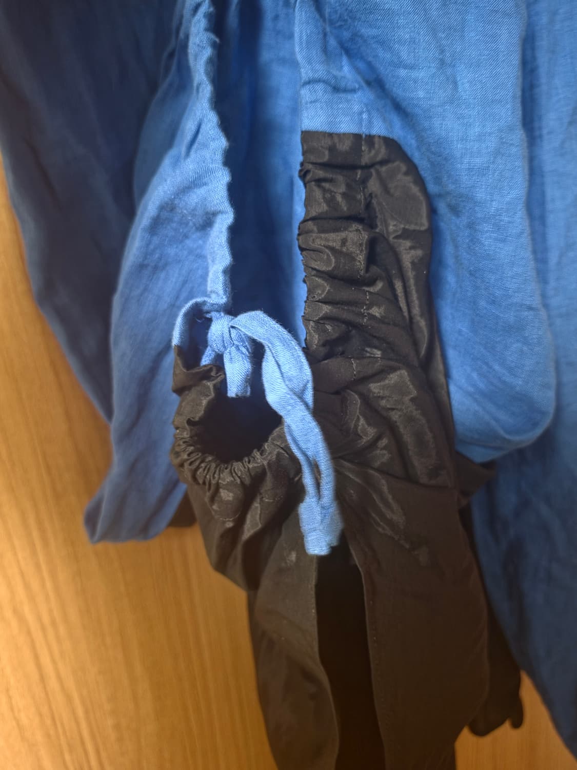 (3)19ss 요지야마모토 뿌르옴므 바이컬러 벌룬카라스 팬츠 상품이미지5