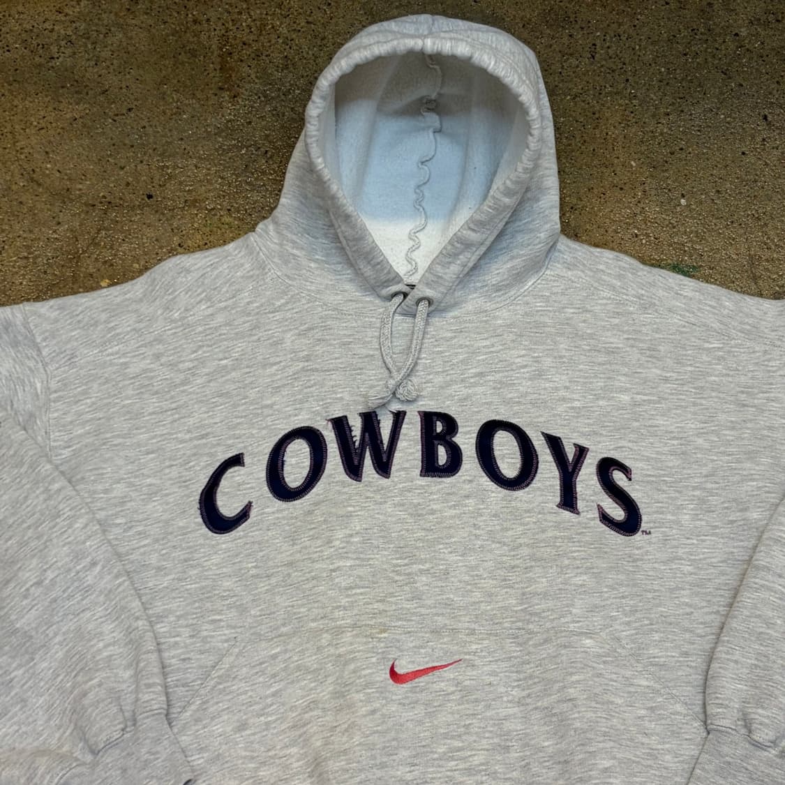 90s USA 미국 빈티지 나이키 NFL 달라스 카우보이 후드티 상품이미지3