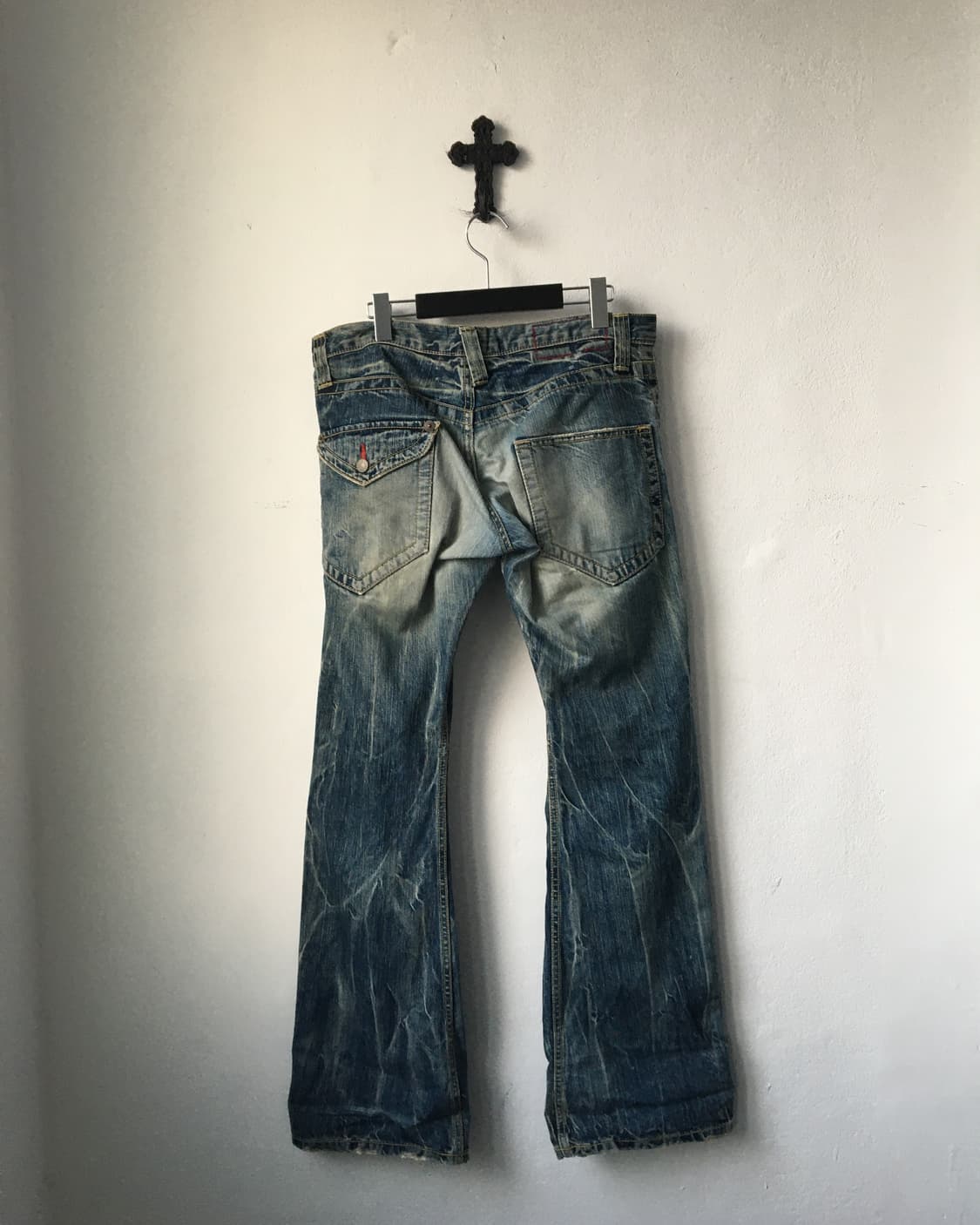 Crack washing denim pants 상품이미지3