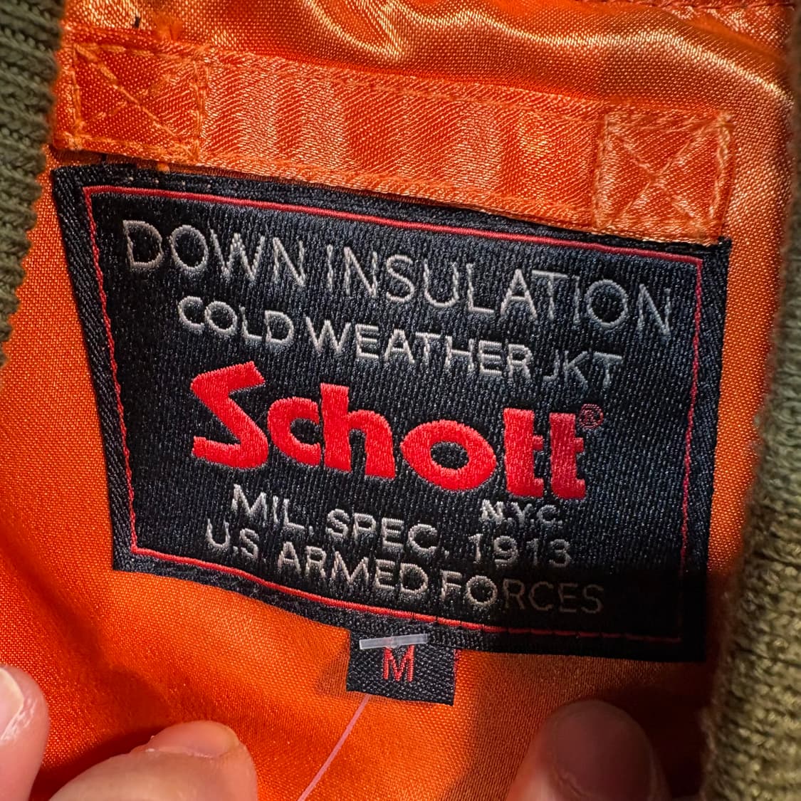 [M] Schott 쇼트 MA-1 자켓 상품이미지8