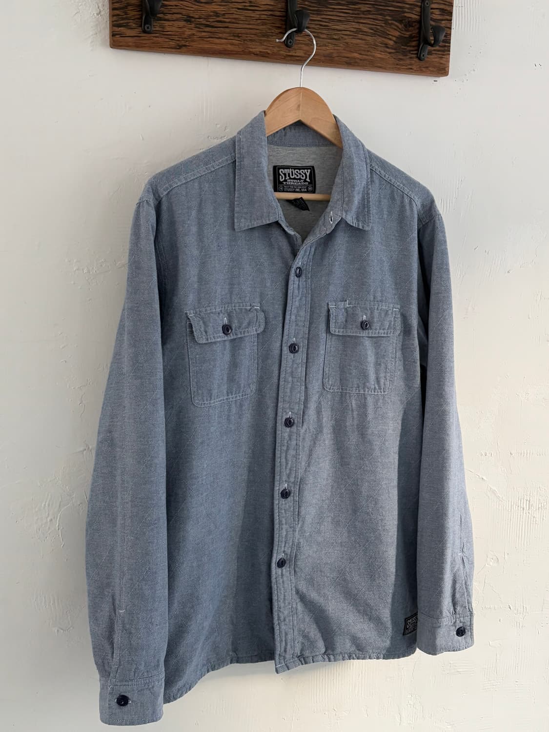 Stussy 스투시 투포켓 안감 데님 셔츠 자켓 상품이미지1