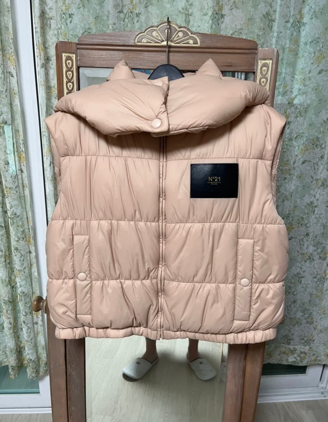 No.21 누메로 벤투노 베이비 핑크 패딩 조끼_55 사이즈 상품이미지1