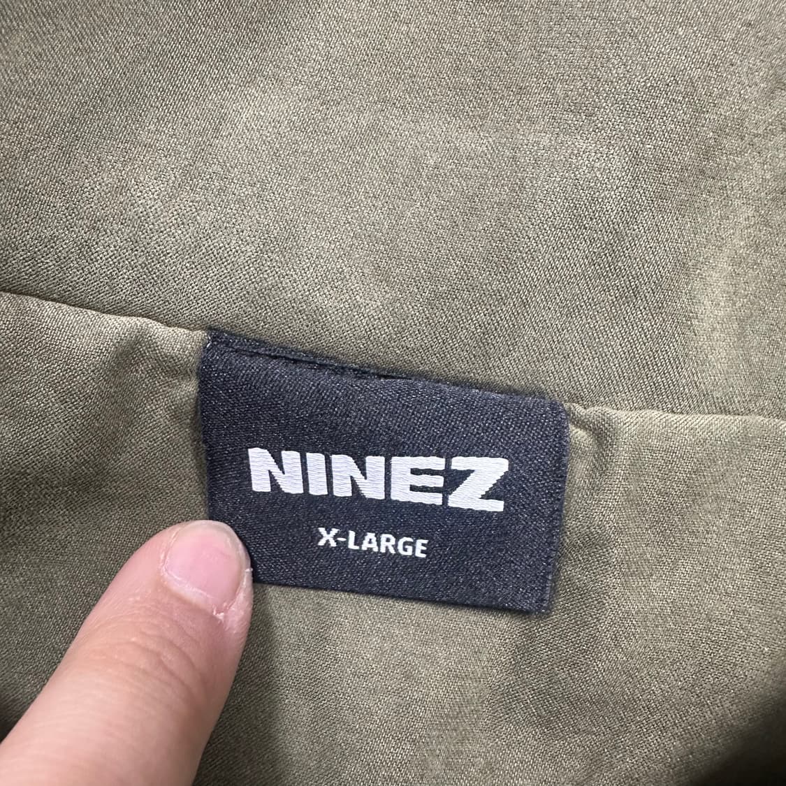 ✨ (바배) 나인제트 스웨이드 헤비웨이트 카키 자켓  상품이미지3