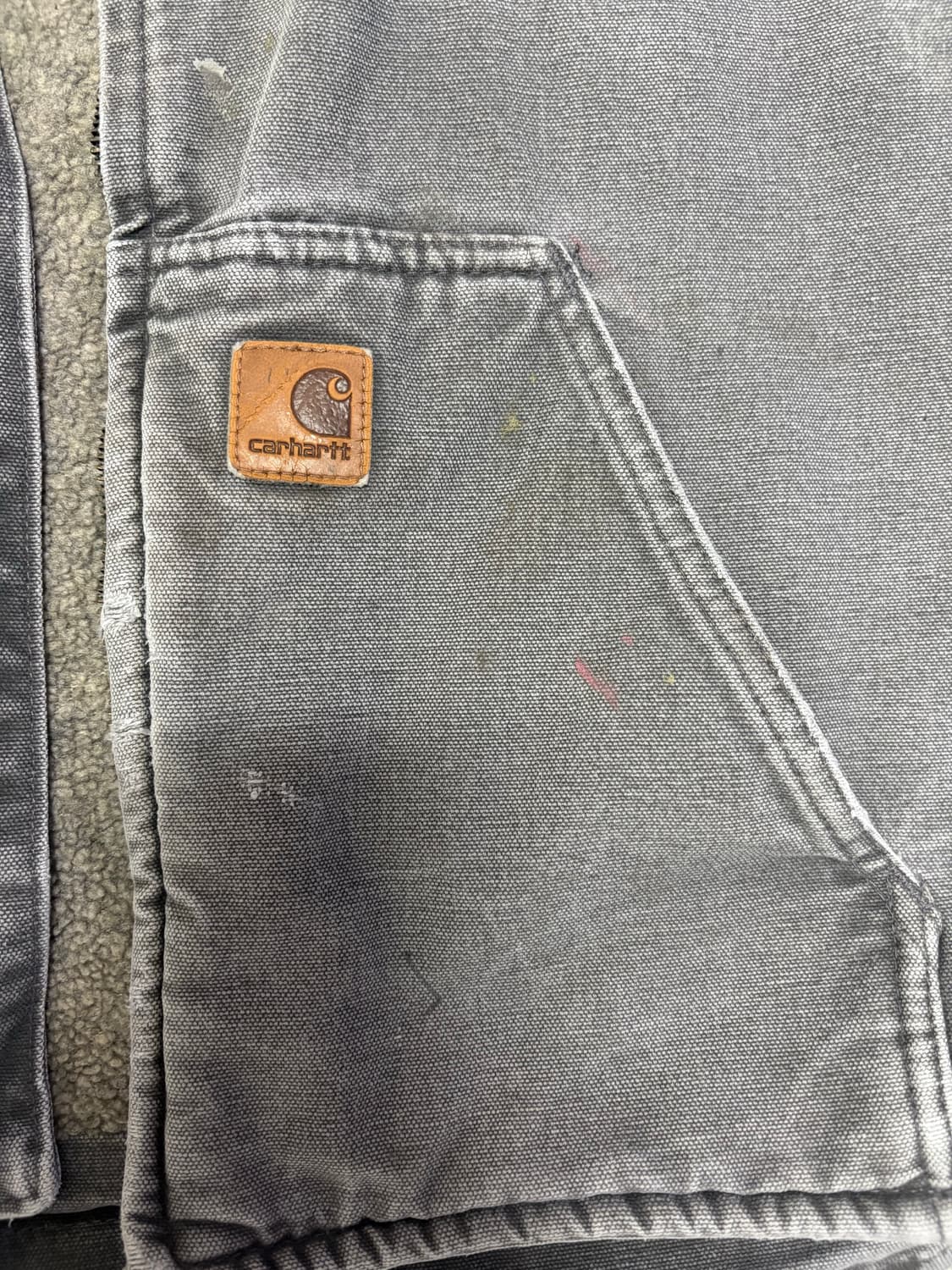 칼하트 V33 GVL 셰르파 안감 샌드스톤 모크 넥 베스트 상품이미지3