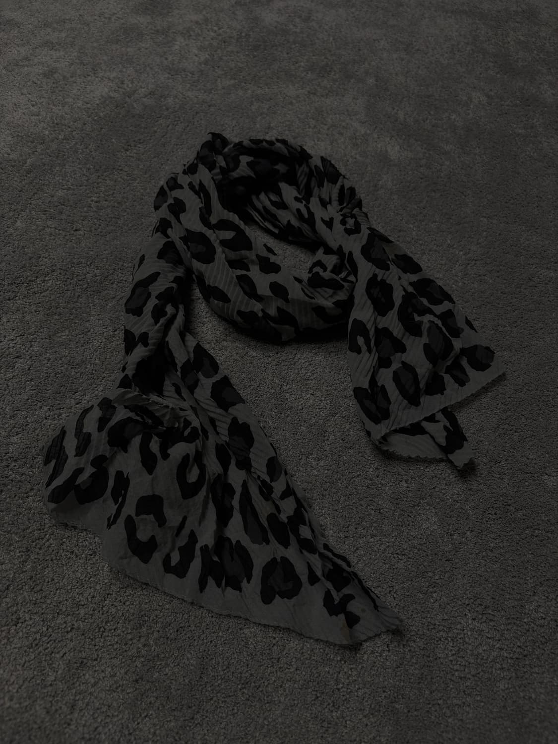 Vintage vkei punk mood leopard scarf 상품이미지3