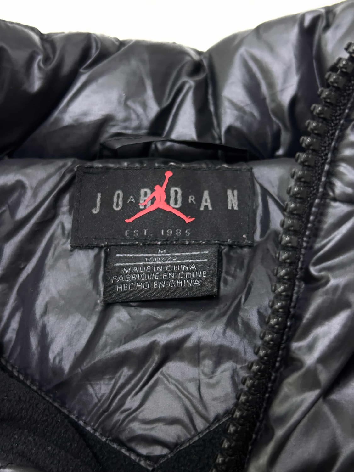 에어조던 자수로고 블랙 덕다운 패딩조끼 상품이미지8