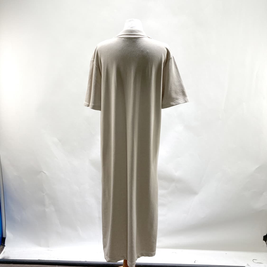 자라 카라 반팔 롱원피스 베이지 M  상품이미지3