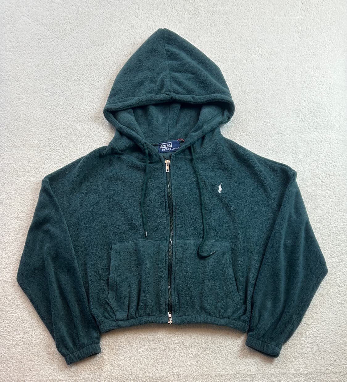 폴로 크롭 후드집업 상품이미지1