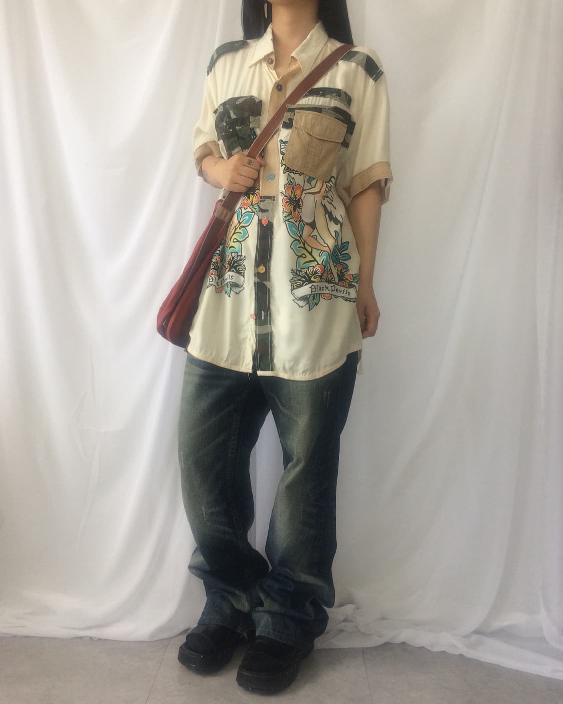 Avirex printing shirt 상품이미지1
