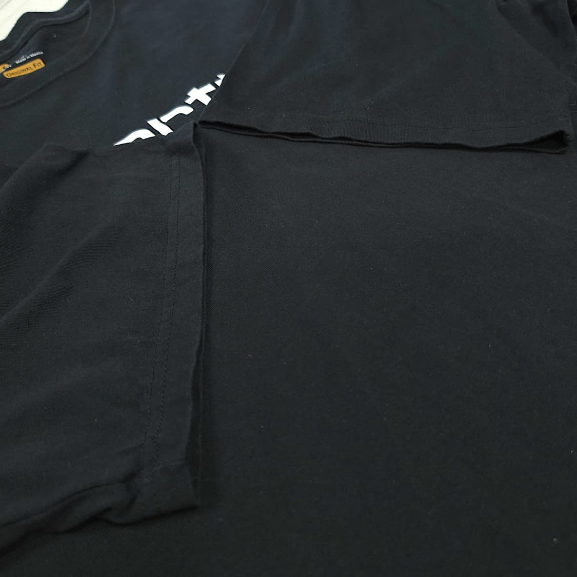 [3XL] 칼하트 블랙 오리지널 핏 (박스핏) 시그니처 로고 반팔티셔츠 상품이미지6