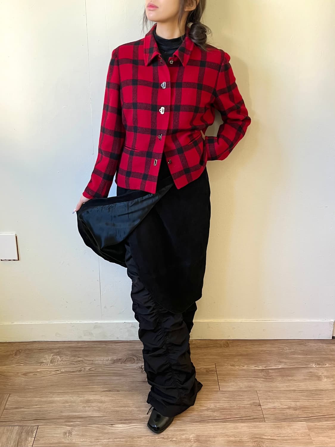 vera pelle 스웨이드 랩 스커트 상품이미지6