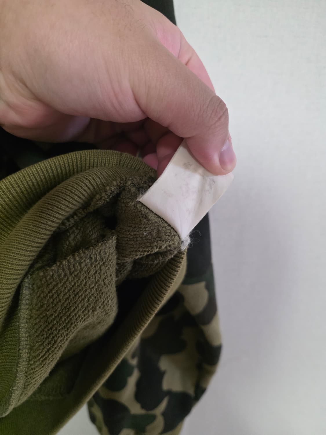 [OG L]베이프 1ST 그린카모 BAPE로고 바시티자켓 상품이미지7