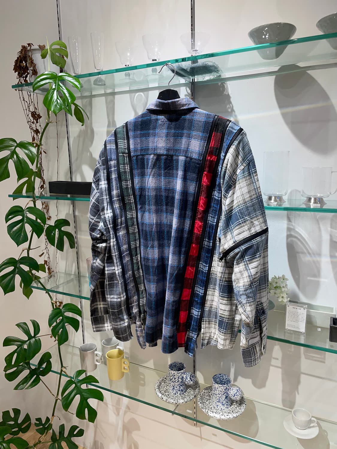 니들스 7 cuts zipped wide flannel shirt 상품이미지5