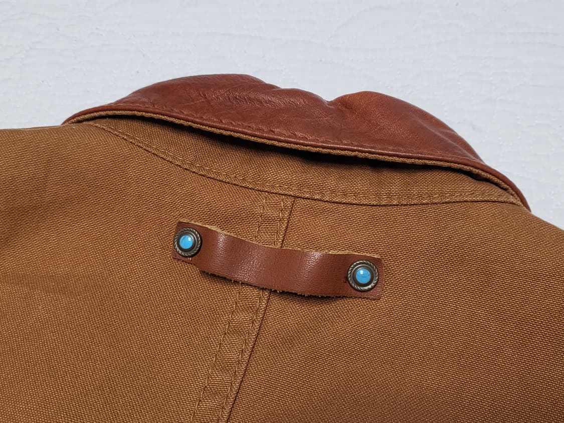 타케오 키쿠치 레더 카라 헌팅 자켓 상품이미지7