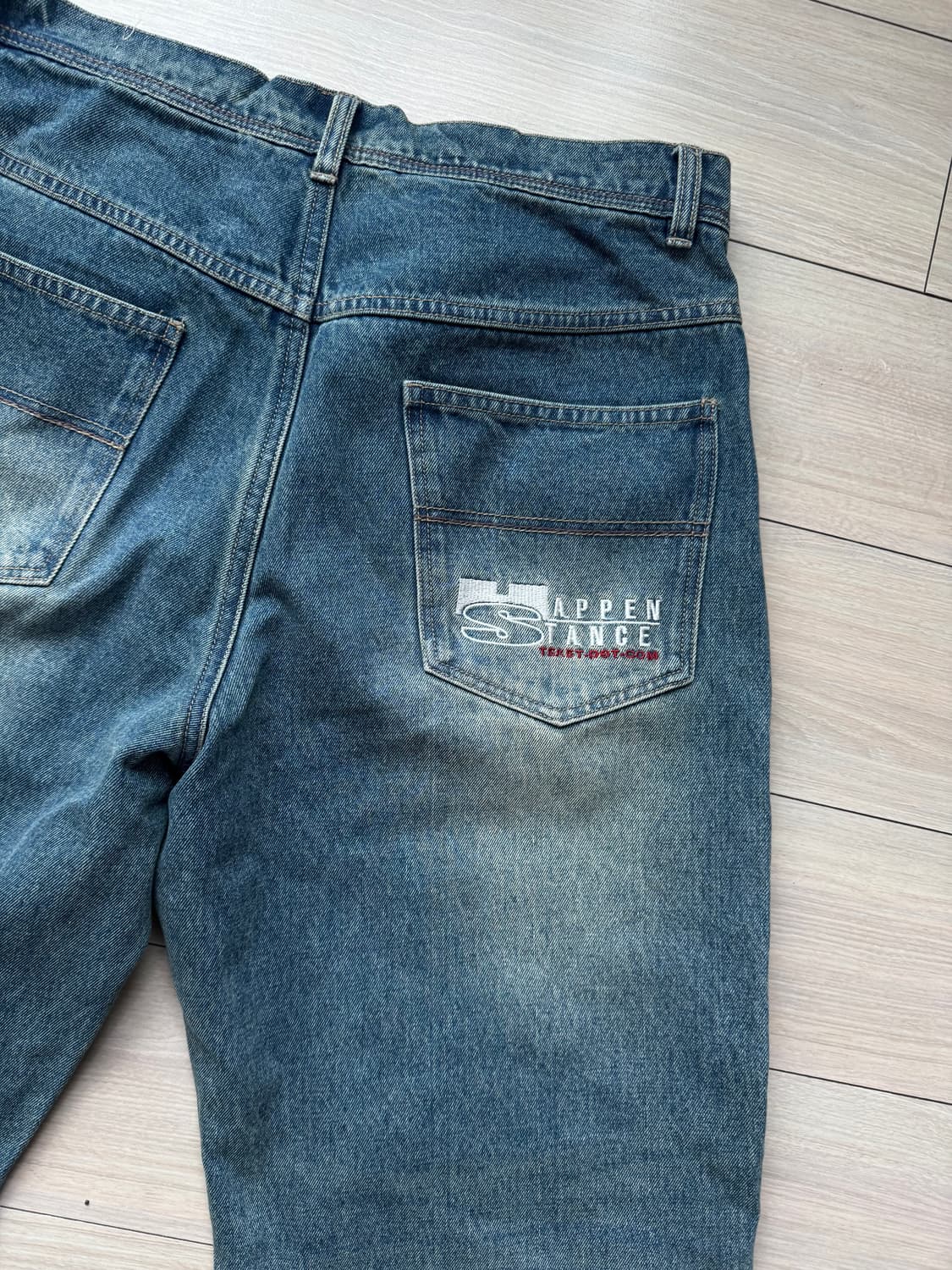 테켓 teket 인디고 중청바지 m  상품이미지5