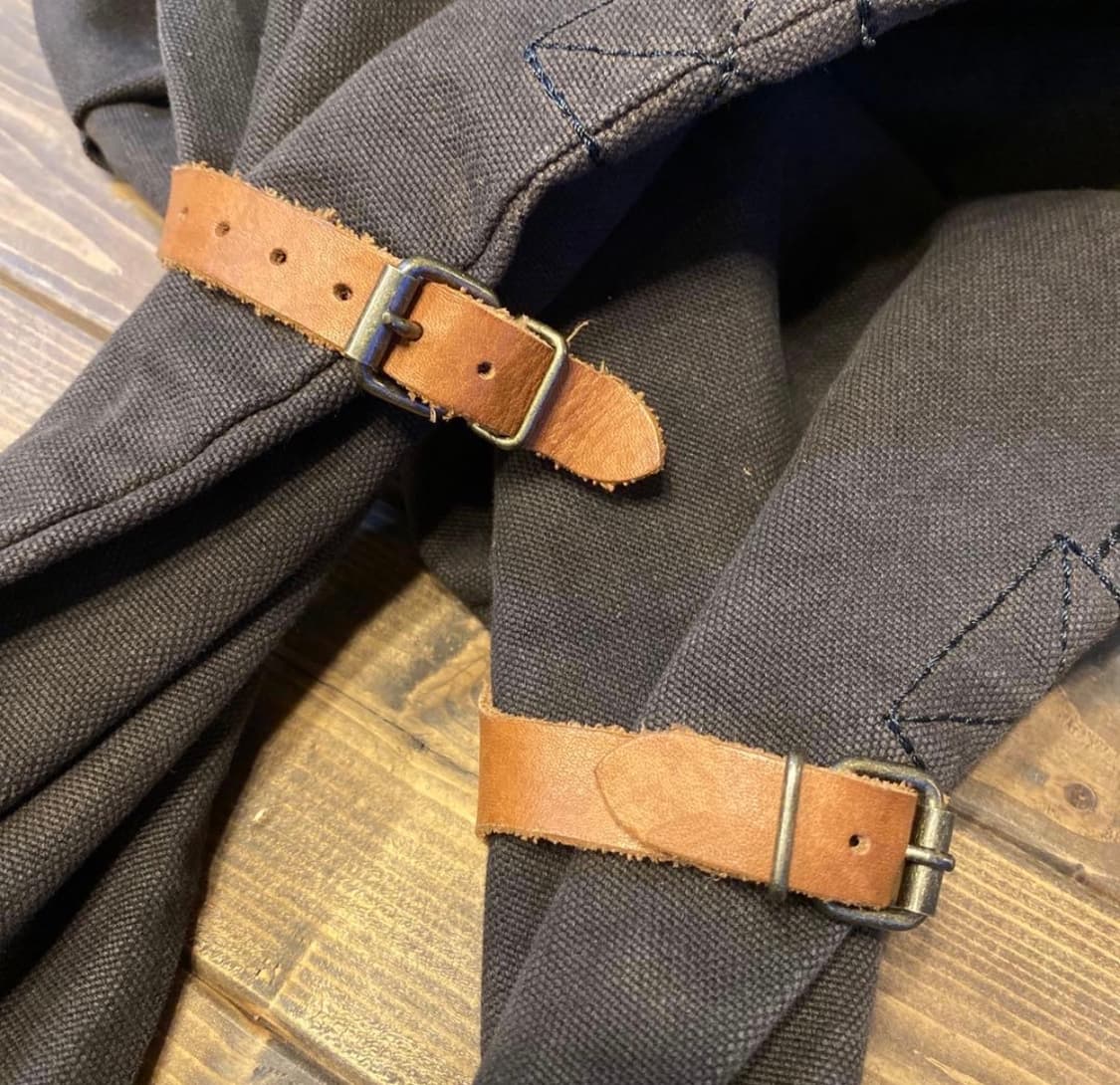 캐피탈 No.6 캔버스 스너프킨 스몰백 블랙 상품이미지5