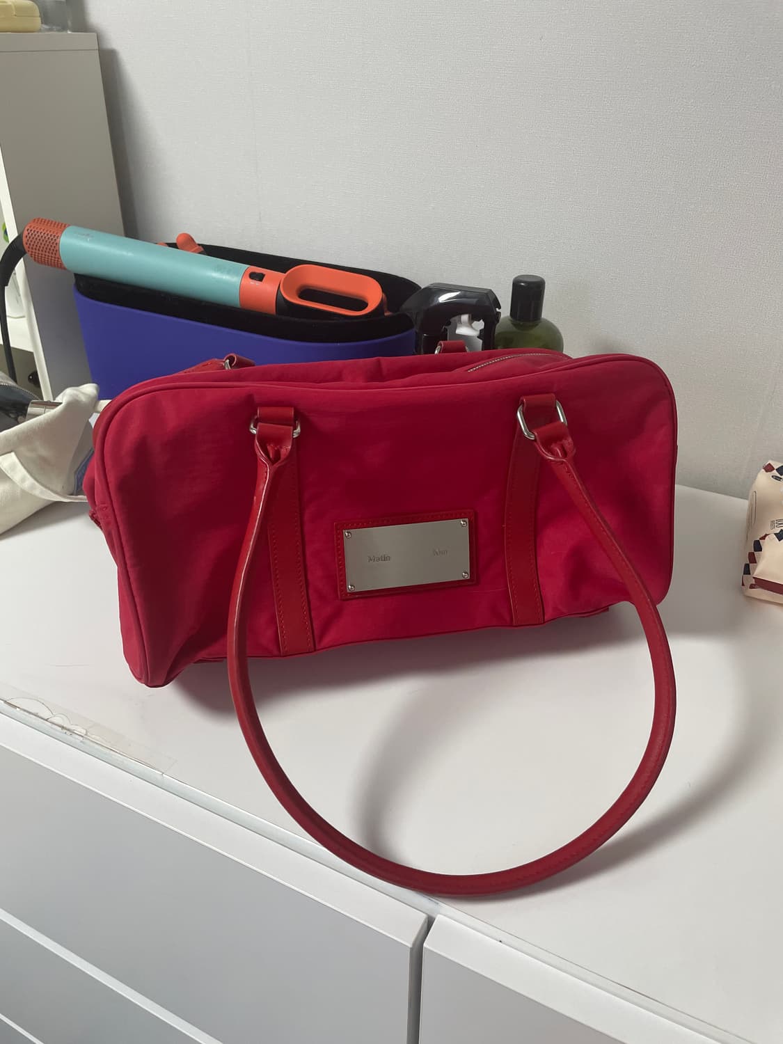 마뗑킴 레드 스포티 토트백 상품이미지2