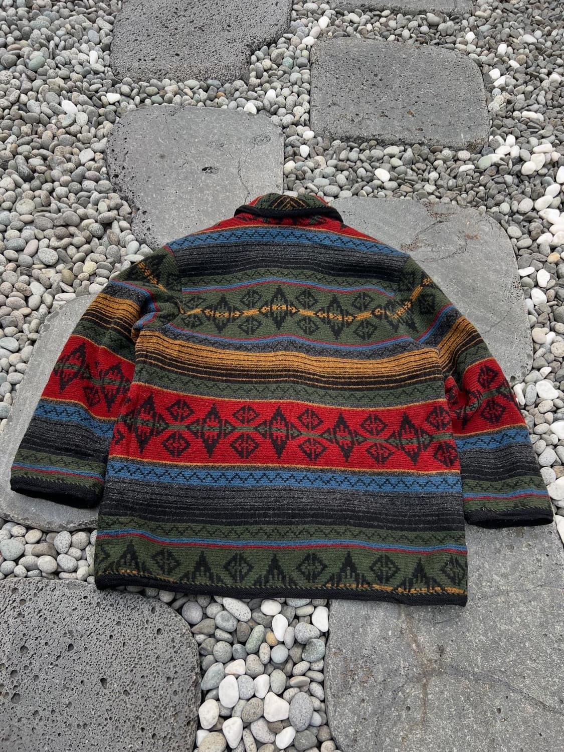 80s WOORICH NAVAJO NATIVE AZTEC 나바호울자켓 상품이미지2