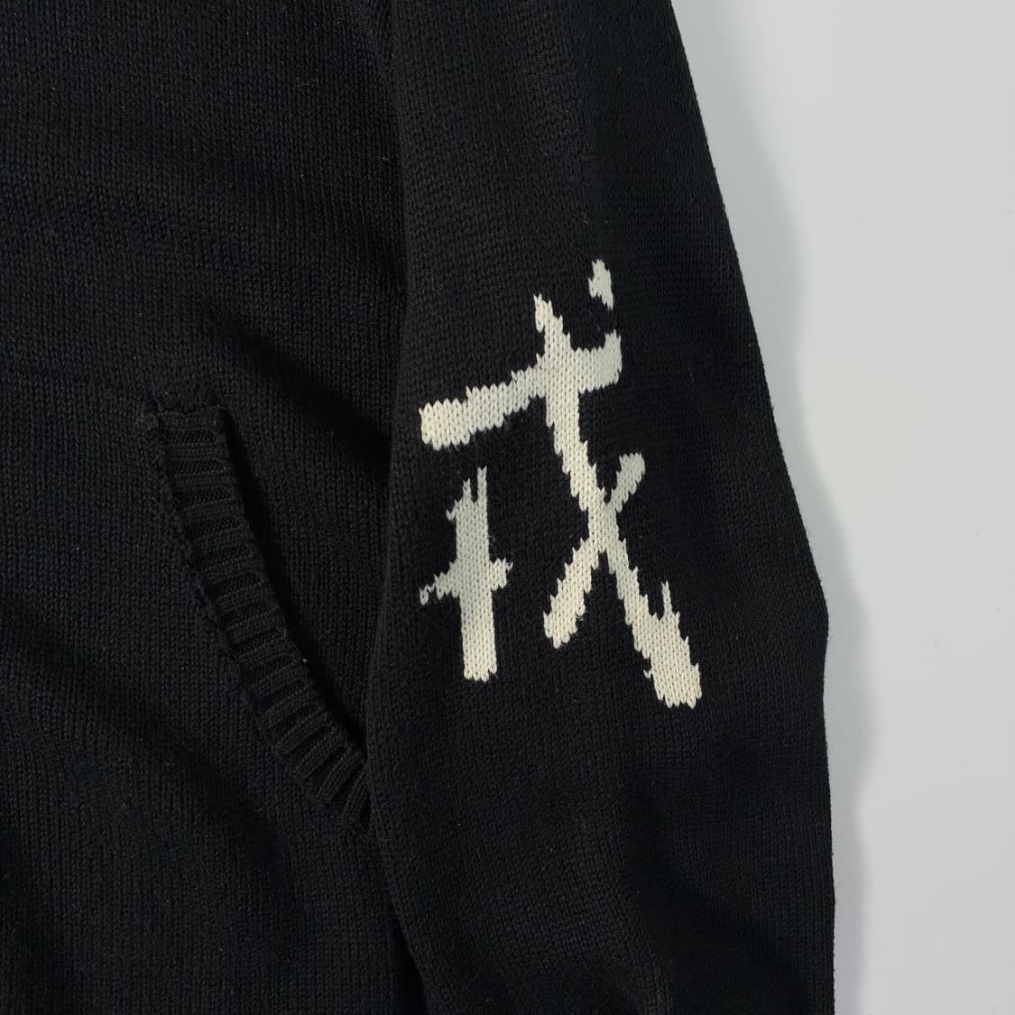 Evisu 에비수 90‘s 다이콕 블랙 니트 후드 자켓 상품이미지4