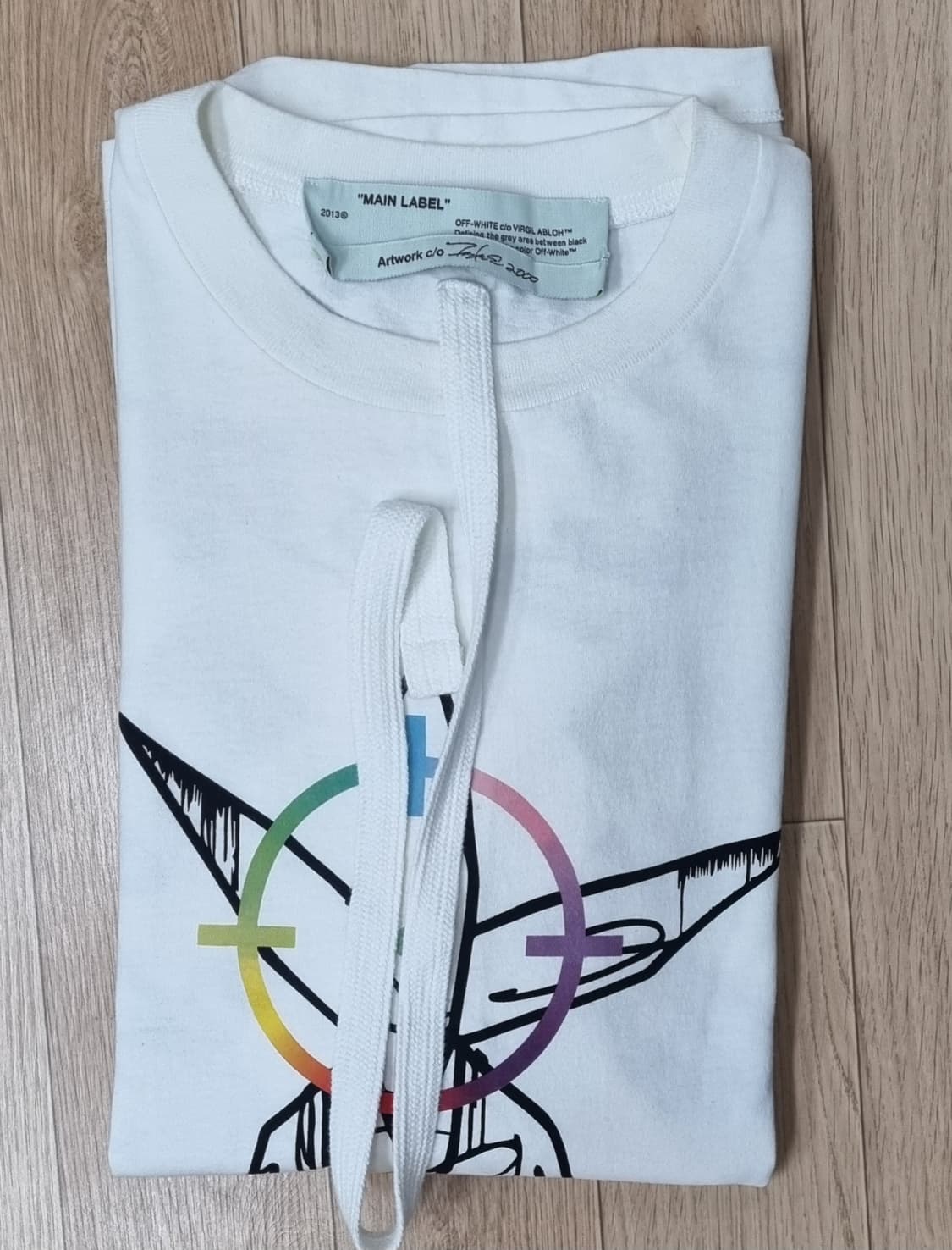 오프화이트 화이트 푸투라 애로우 오버핏s 상품이미지1