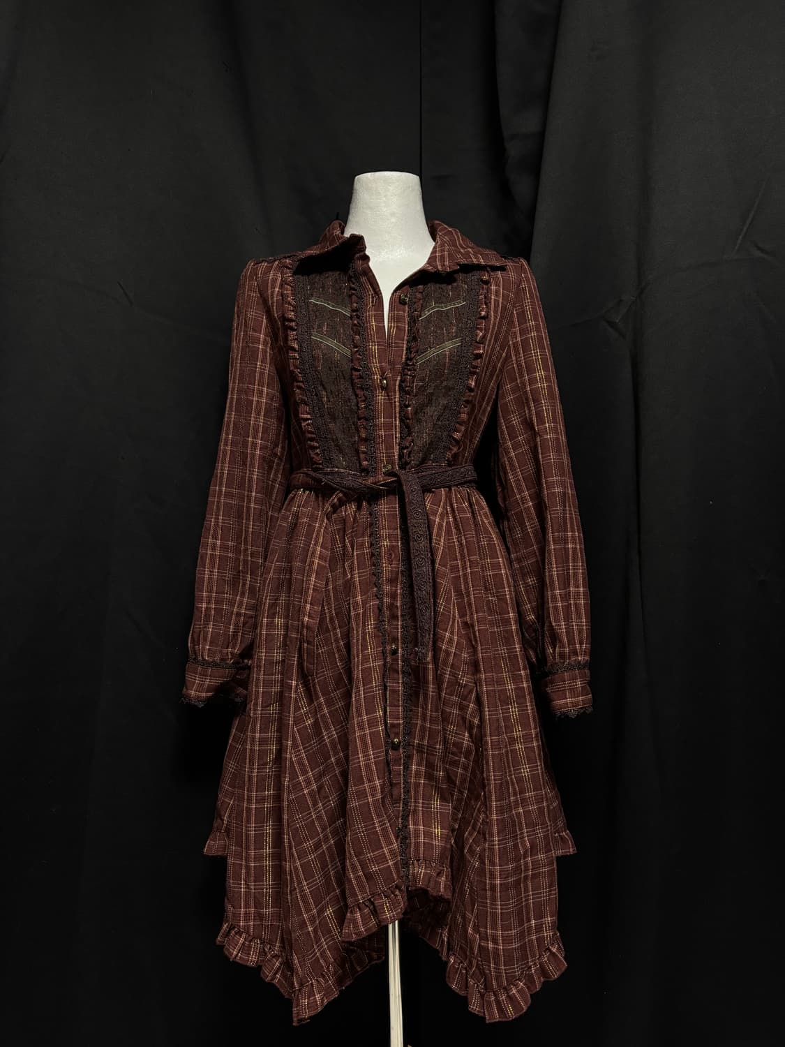 “Axes Femme” Check Dress 상품이미지8